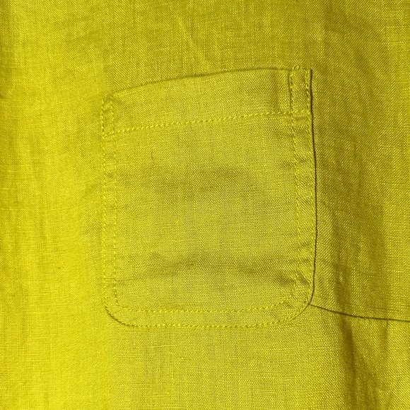 Christian Siriano New York Linen Top Women's L Pullover Short Sleeve New - Picture 2 of 8